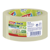 Produktbild för Tesapack Eco & Strong förpackningstejp - 50 mm x 66 m - genomskinlig
