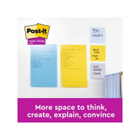 Produktbild för Post-it Super Sticky Large Notes Carnival, linjerede, 101x 1...