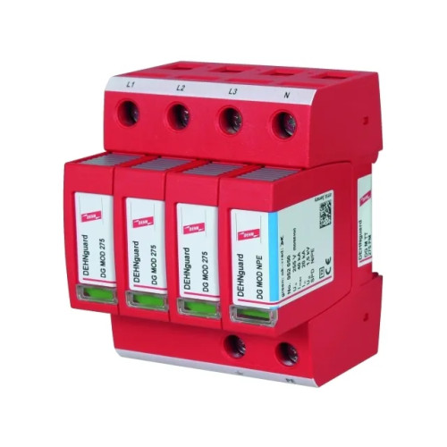 DEHN DESITEK Type 2 SPD, för max. 275 V AC, 230/400V AC på TT net...