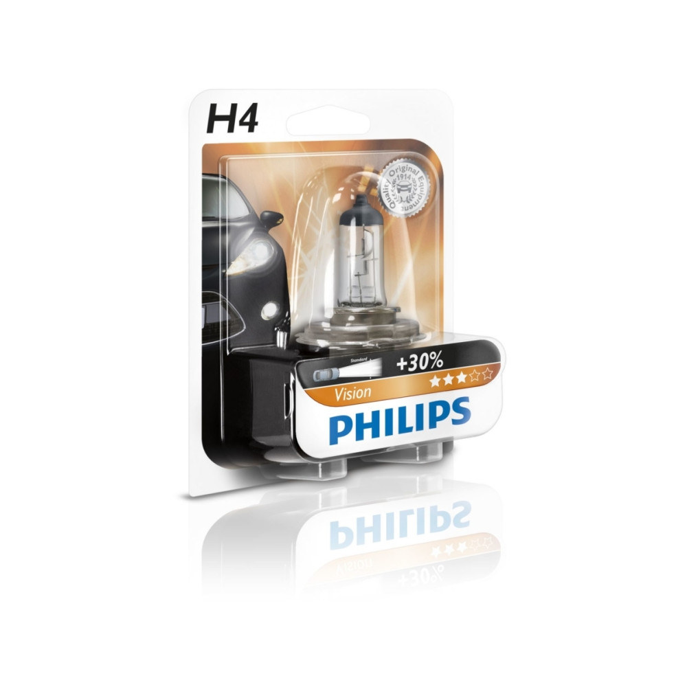 Produktbild för Philips Vision H4 60/55W 12V blister