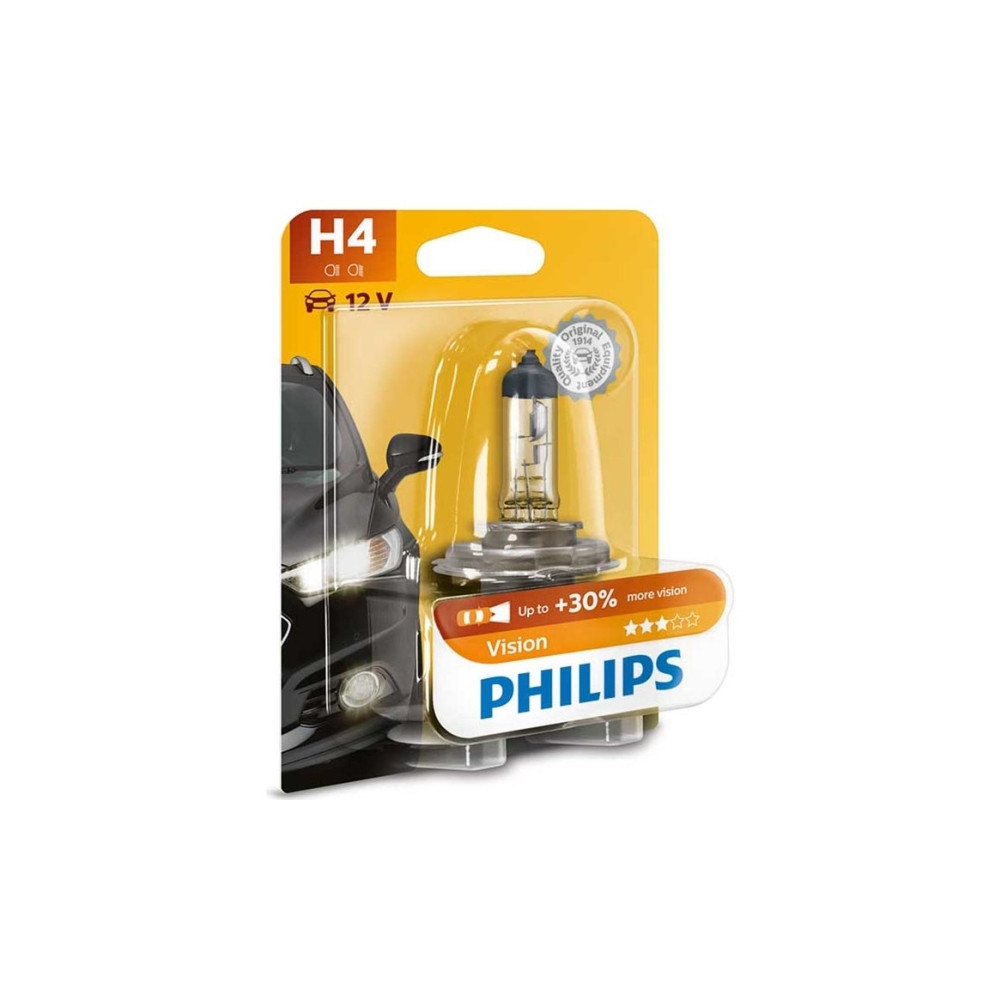 Produktbild för Philips Vision H4 60/55W 12V blister