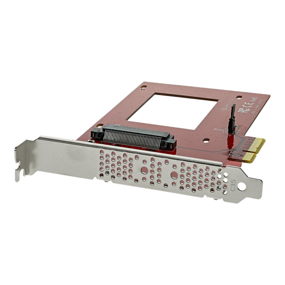 Produktbild för StarTech.com U.2 till PCIe-adapter för 2,5" U.2 NVMe SSD - SFF-8639 - x4 PCI Express 4.0 - gränssnittsadapter - Ultra M.2 Card - PCIe 3.0 x4
