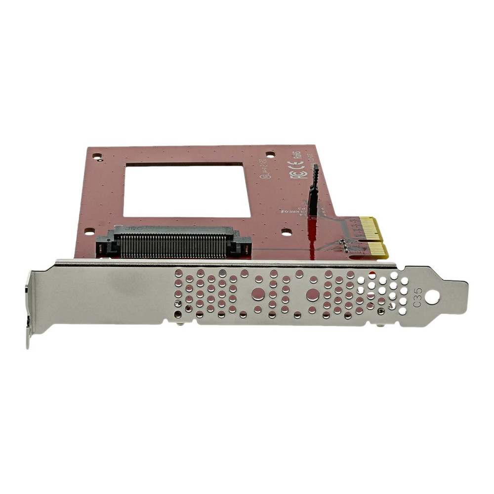 Produktbild för StarTech.com U.2 till PCIe-adapter för 2,5" U.2 NVMe SSD - SFF-8639 - x4 PCI Express 4.0 - gränssnittsadapter - Ultra M.2 Card - PCIe 3.0 x4