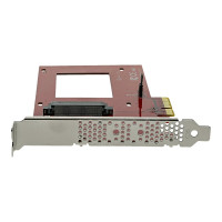 Produktbild för StarTech.com U.2 till PCIe-adapter för 2,5" U.2 NVMe SSD - SFF-8639 - x4 PCI Express 4.0 - gränssnittsadapter - Ultra M.2 Card - PCIe 3.0 x4