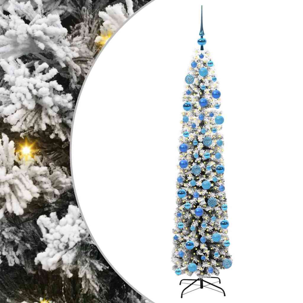 Produktbild för Konstgjord julgran Grön 180 cm PVC och stål och plast