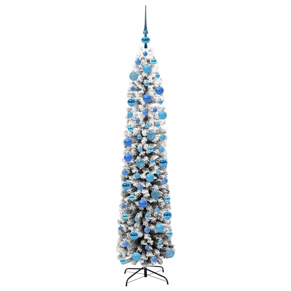 Produktbild för Konstgjord julgran Grön 180 cm PVC och stål och plast