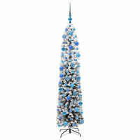 Produktbild för Konstgjord julgran Grön 180 cm PVC och stål och plast