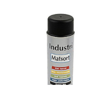 Produktbild för KEMA RAL-Industrilack matt svart 500 ml spray snabbttorkande...