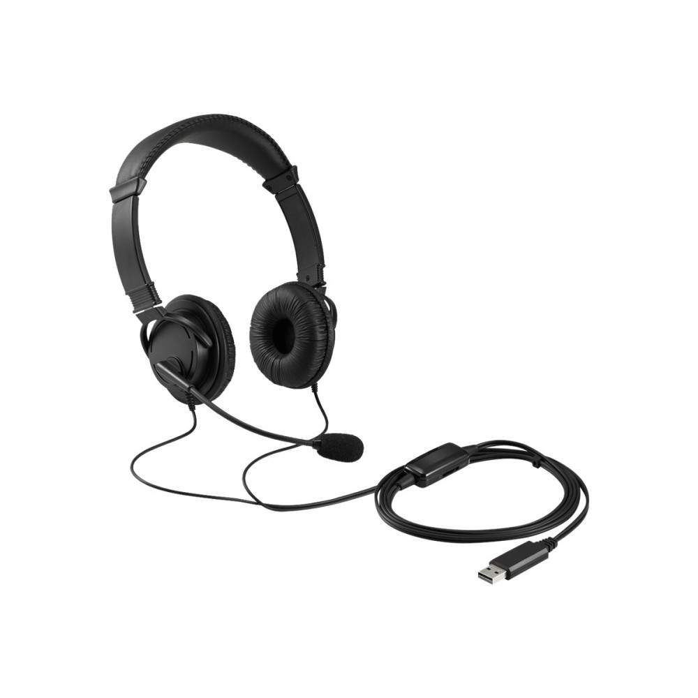 Produktbild för Kensington USB Hi-Fi Headphones - hörlurar med mikrofon - USB