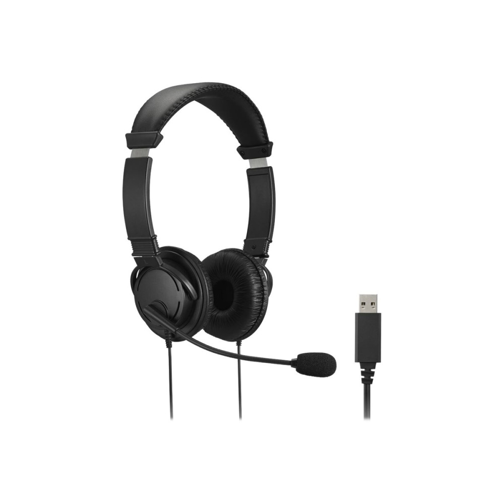 Produktbild för Kensington USB Hi-Fi Headphones - hörlurar med mikrofon - USB
