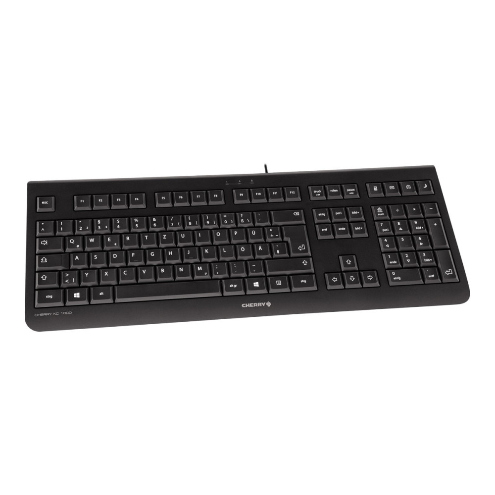Produktbild för CHERRY KC 1000 - tangentbord - tysk - svart Inmatningsenhet