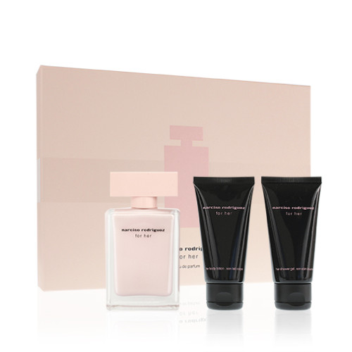 Narciso Rodriguez Narciso Rodriguez For Her eau de parfum for women 50 ml + tělové mléko 50 ml + sprchový gel 50 ml gift set