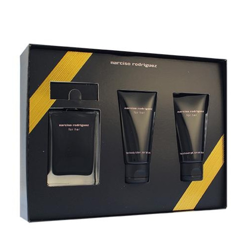 Narciso Rodriguez Narciso Rodriguez For Her dárková sada pro ženy toaletní voda 50 ml + tělové mléko 50 ml + sprchový gel 50 ml