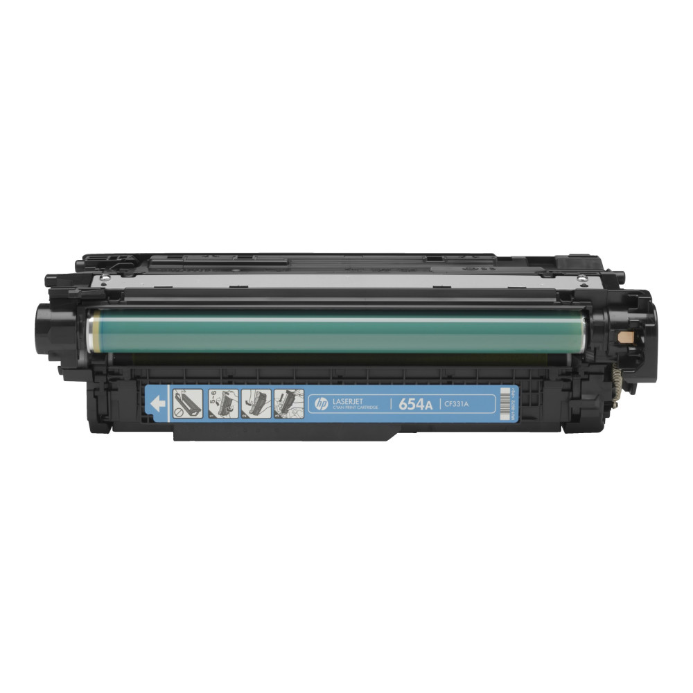 Produktbild för HP 654A - cyan - original - LaserJet - tonerkassett (CF331A)
