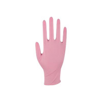 Produktbild för Abena - handskar - small - nitrilgummi - rosa (paket om 100)