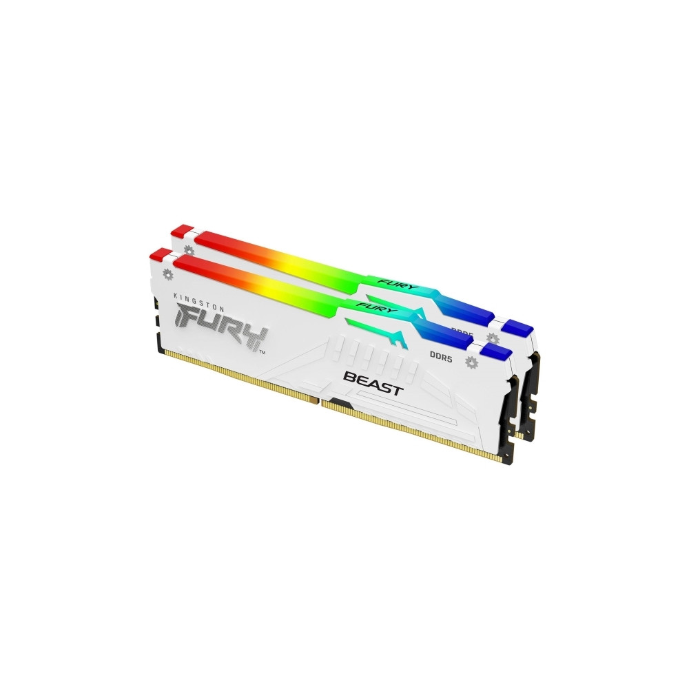 Produktbild för Kingston FURY Beast RGB - DDR5 - sats - 32 GB: 2 x 16 GB - DIMM 288-pin / PC5-48000 - ej buffrad