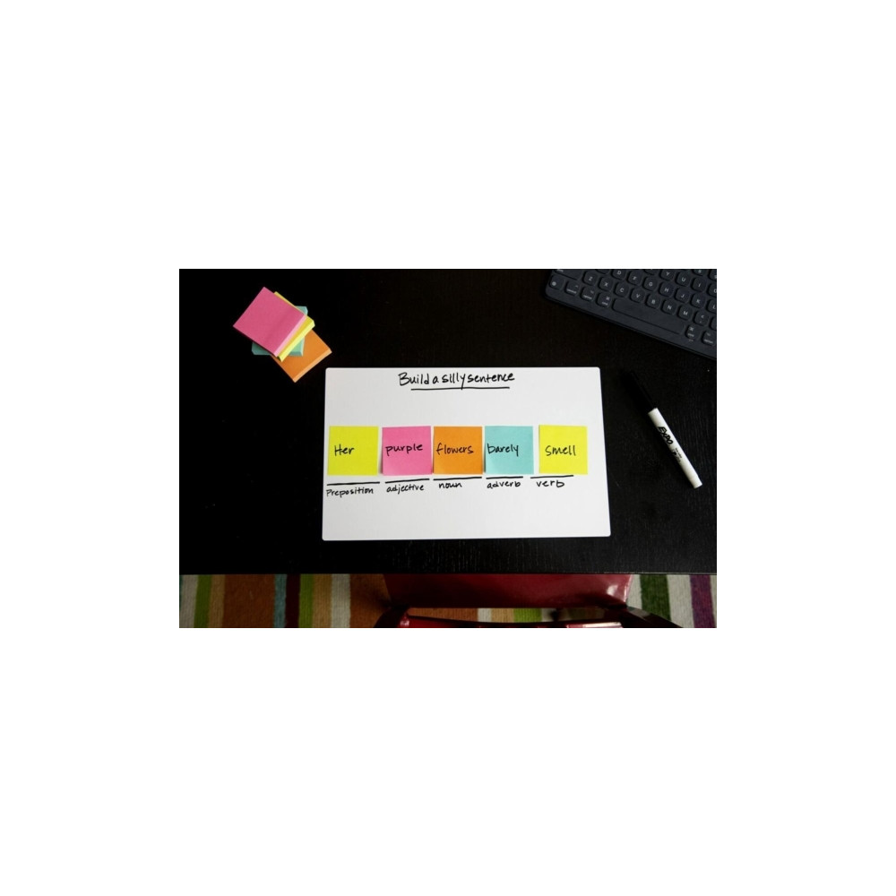 Produktbild för Post-it Super Sticky Rio de Janeiro 654-6SS-RIO-EU - anteckningar - 76 x 76 mm - 540 ark (6 x 90)