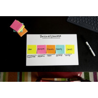 Produktbild för Post-it Super Sticky Rio de Janeiro 654-6SS-RIO-EU - anteckningar - 76 x 76 mm - 540 ark (6 x 90)