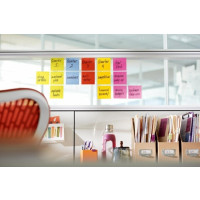 Produktbild för Post-it Super Sticky Rio de Janeiro 654-6SS-RIO-EU - anteckningar - 76 x 76 mm - 540 ark (6 x 90)