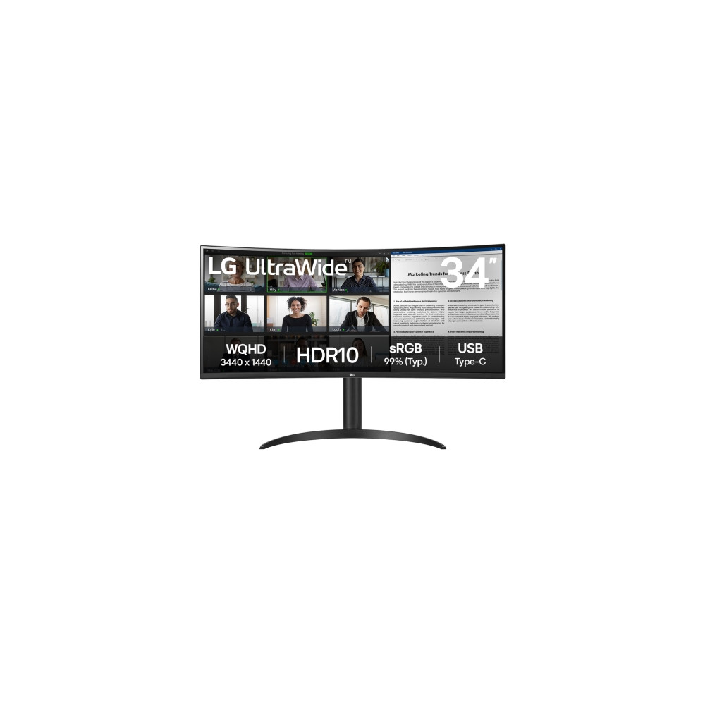 Produktbild för LG UltraWide 34WR50QK-B