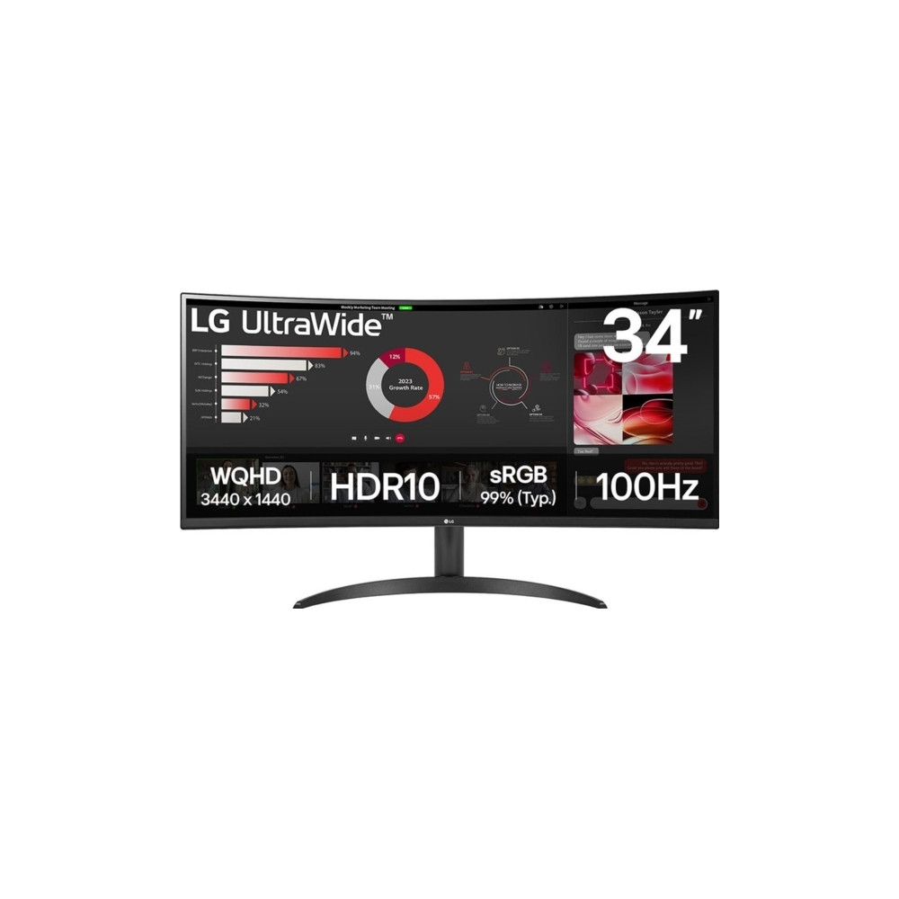 Produktbild för LG UltraWide 34WR50QK-B