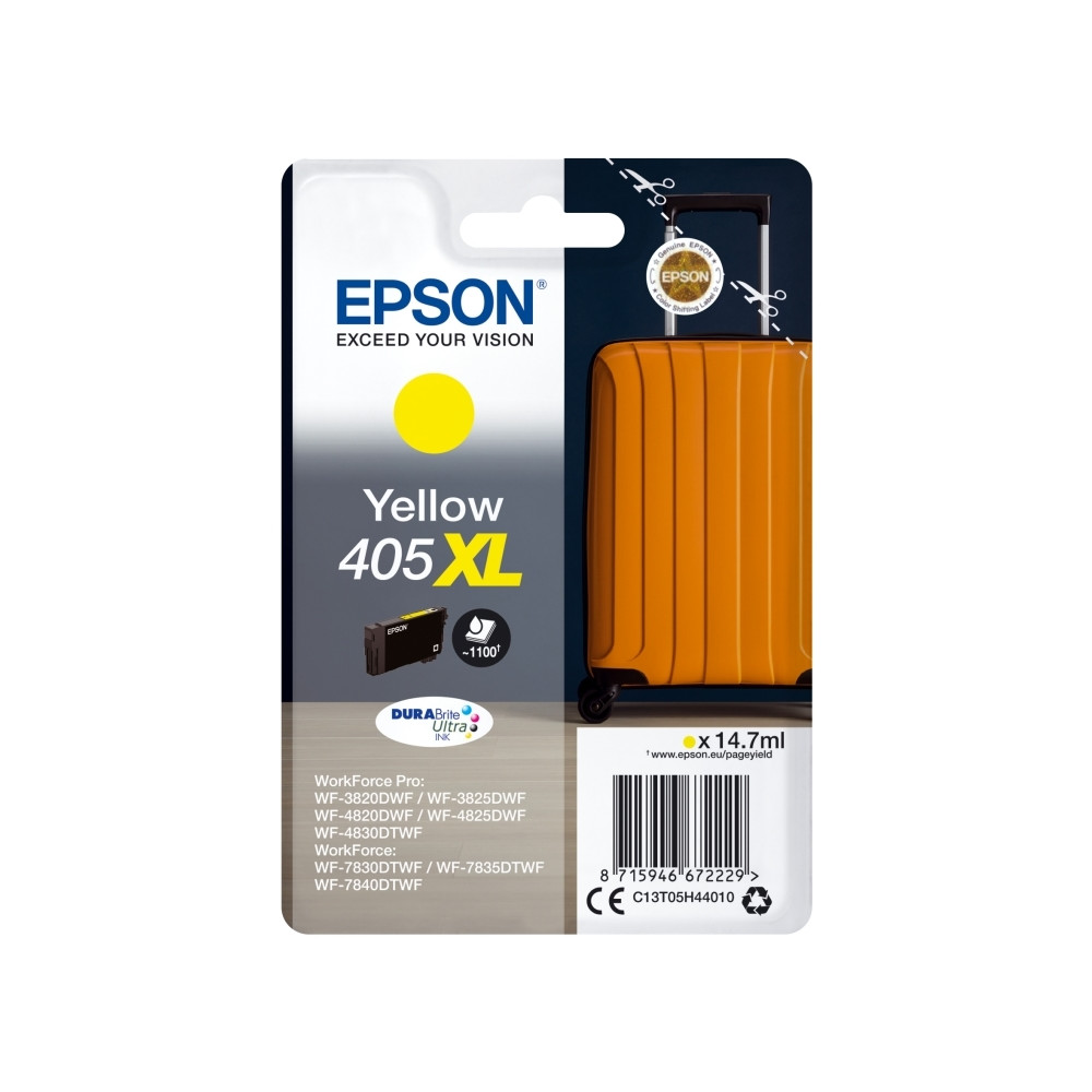 Produktbild för Epson 405XL - XL - gul - original - bläckpatron