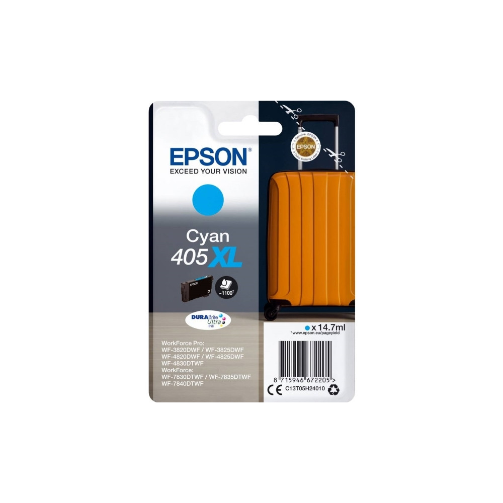 Produktbild för Epson 405XL - cyan - original - bläckpatron
