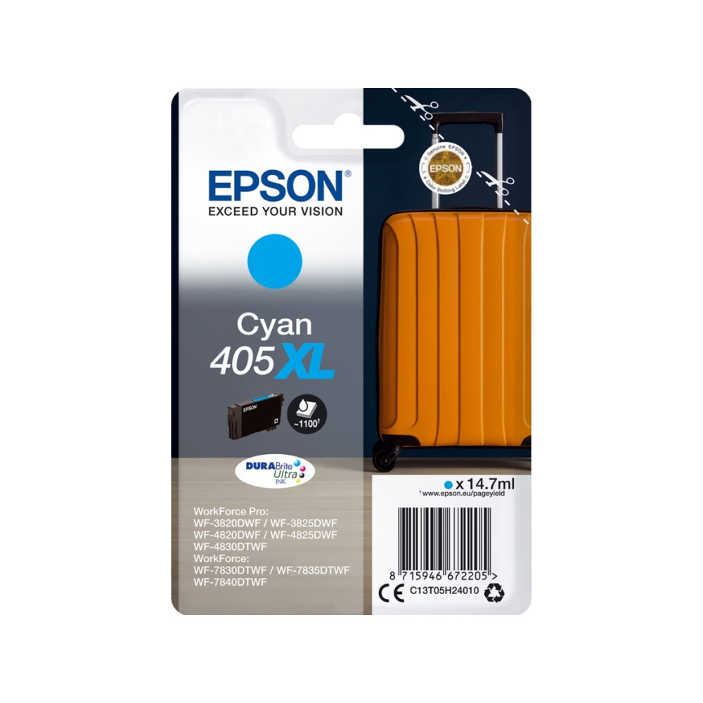 Produktbild för Epson 405XL - cyan - original - bläckpatron