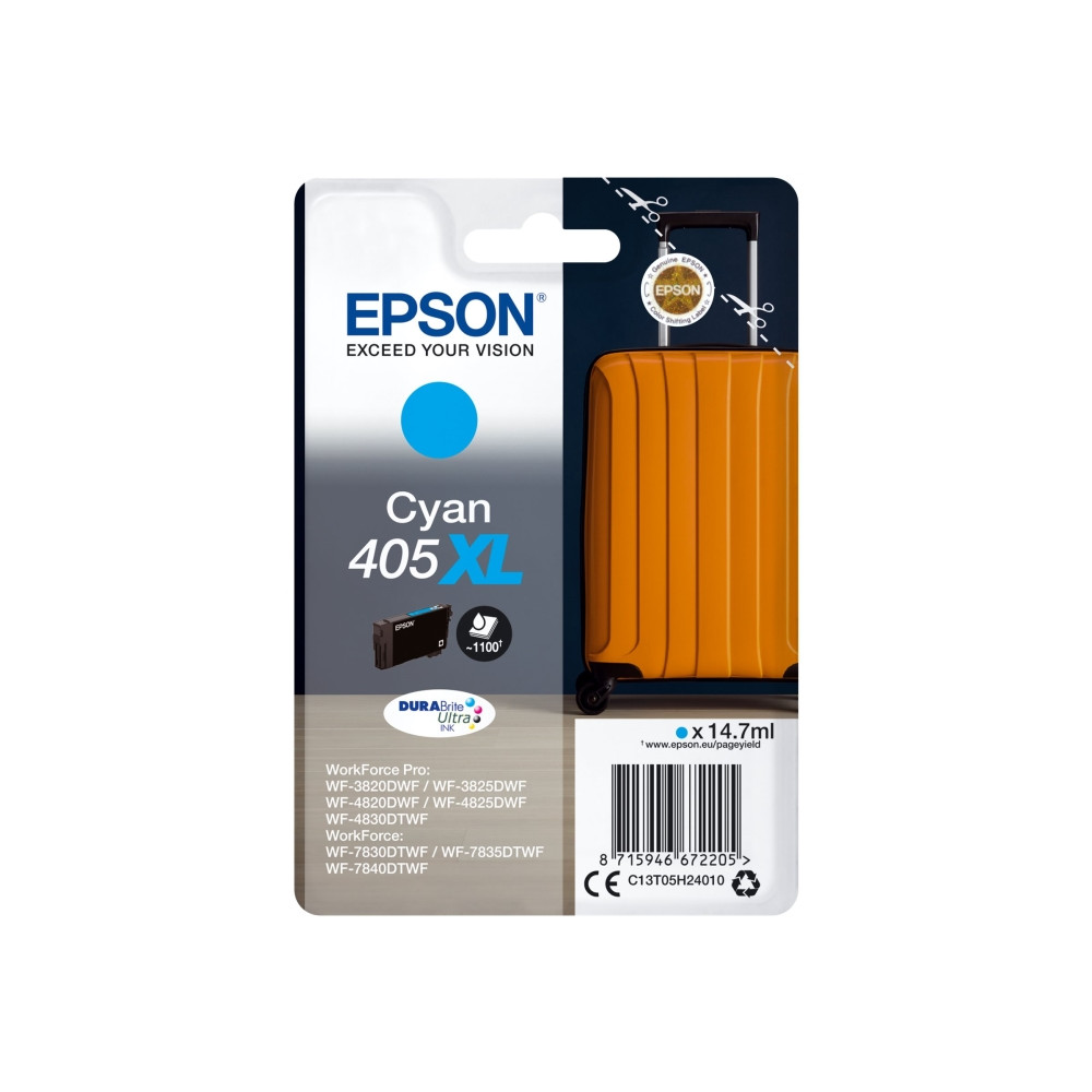 Produktbild för Epson 405XL - cyan - original - bläckpatron