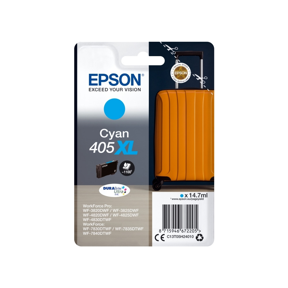 Produktbild för Epson 405XL - cyan - original - bläckpatron
