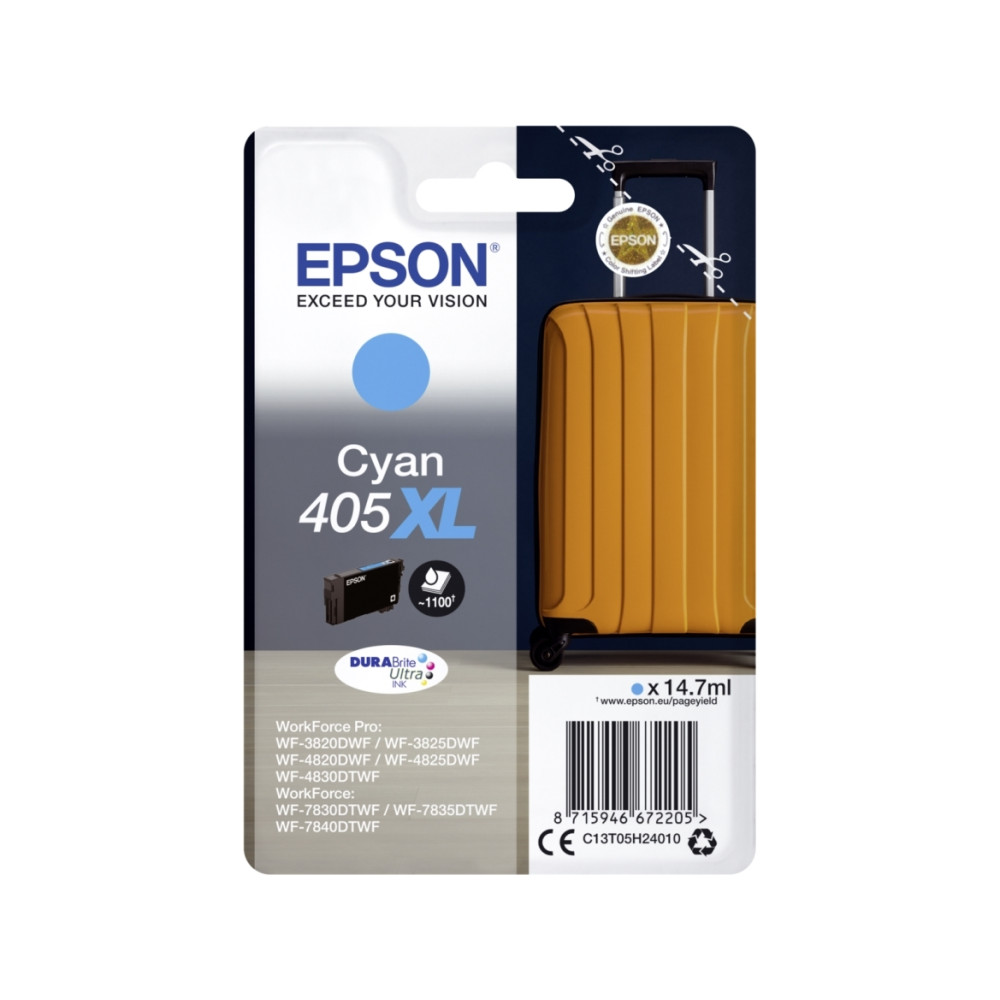 Produktbild för Epson 405XL - cyan - original - bläckpatron