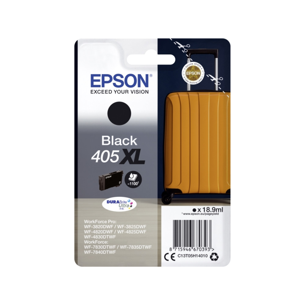 Produktbild för Epson 405XL - svart - original - bläckpatron