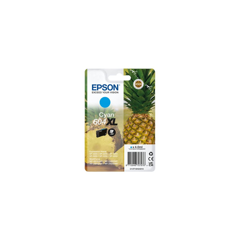 Produktbild för Epson 604XL Singlepack - XL - cyan - original - bläckpatron