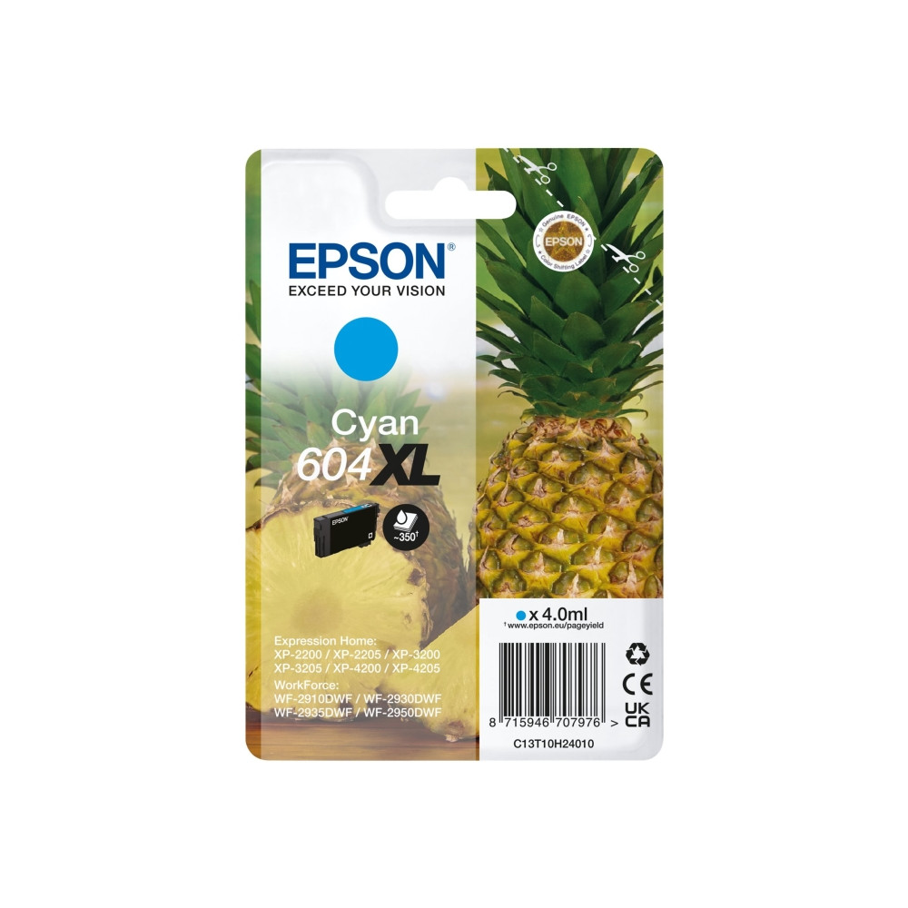 Produktbild för Epson 604XL Singlepack - XL - cyan - original - bläckpatron
