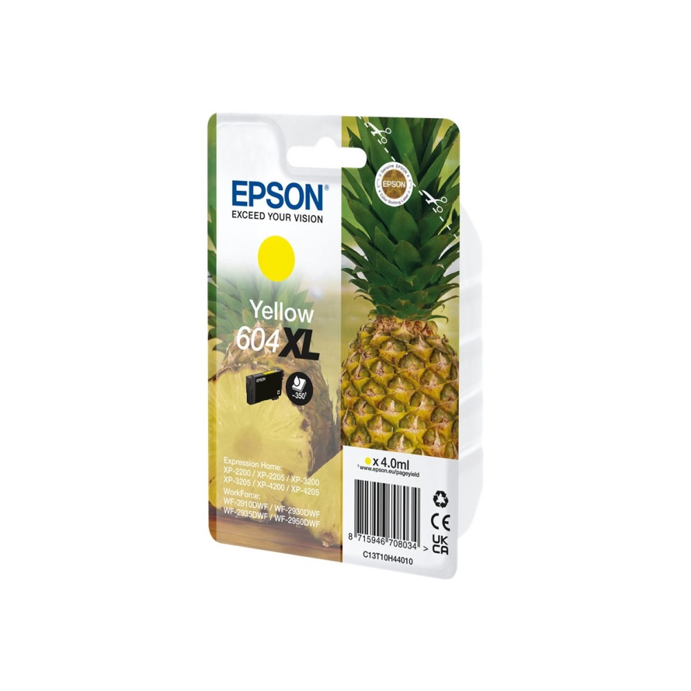 Produktbild för Epson 604XL Singlepack - XL - gul - original - bläckpatron