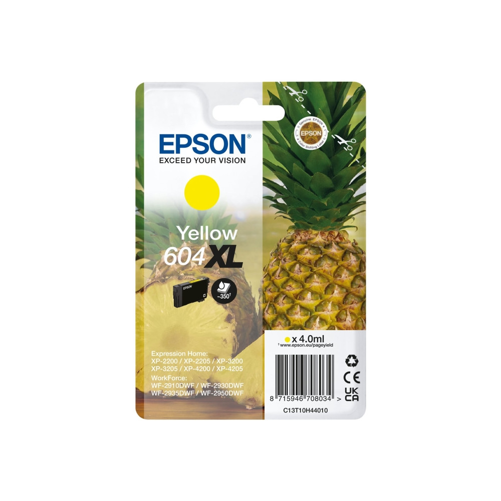 Produktbild för Epson 604XL Singlepack - XL - gul - original - bläckpatron