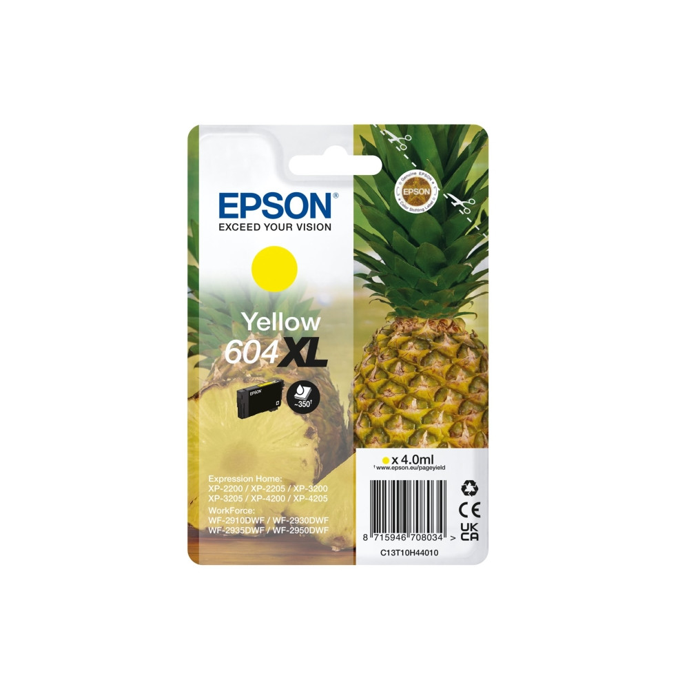Produktbild för Epson 604XL Singlepack - XL - gul - original - bläckpatron