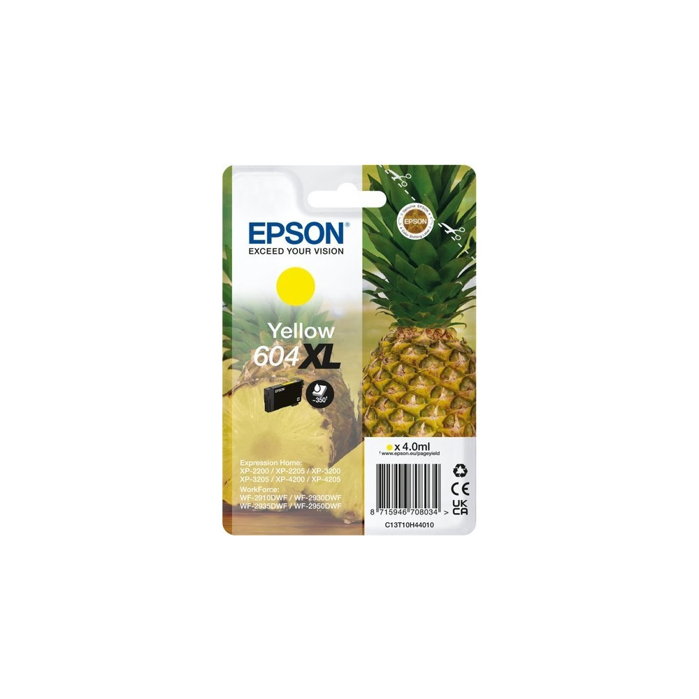 Produktbild för Epson 604XL Singlepack - XL - gul - original - bläckpatron