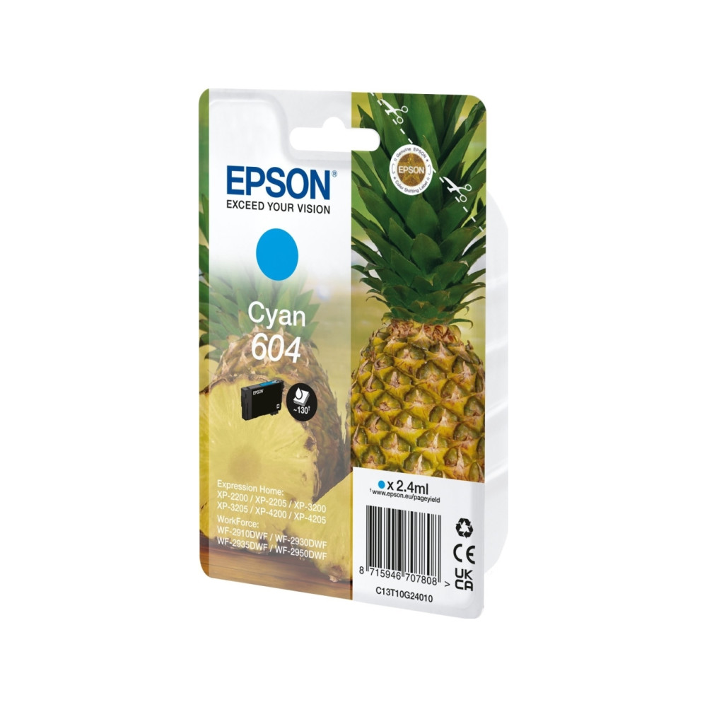 Produktbild för Epson 604 - cyan - original - bläckpatron