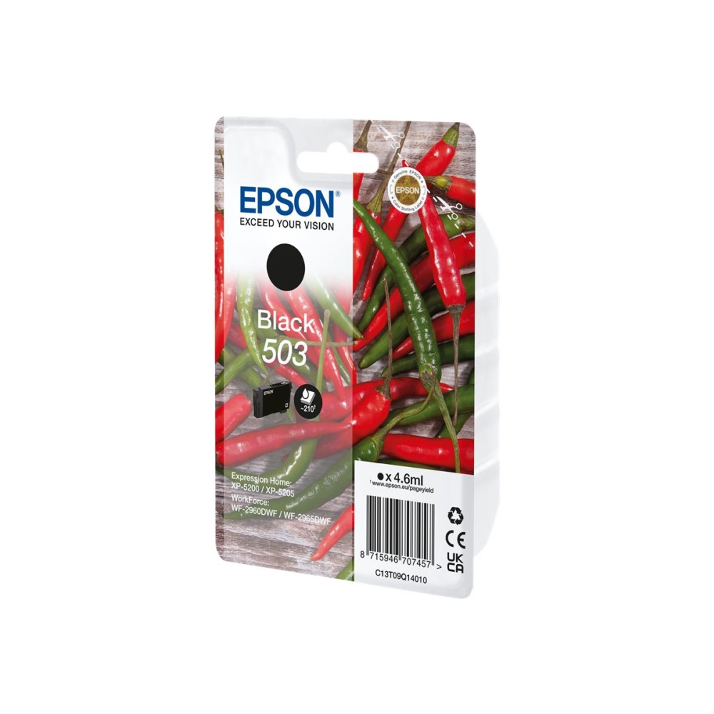 Produktbild för Epson 503 - svart - original - bläckpatron