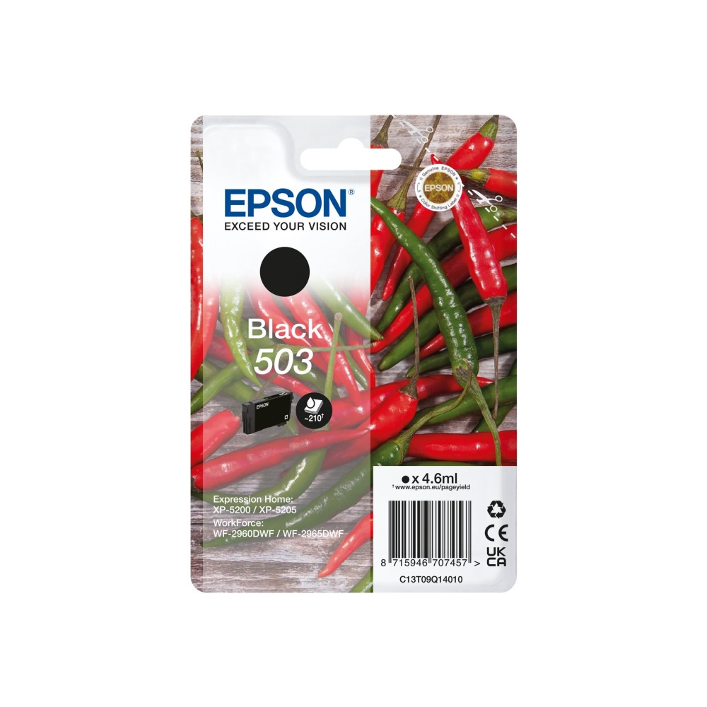 Produktbild för Epson 503 - svart - original - bläckpatron