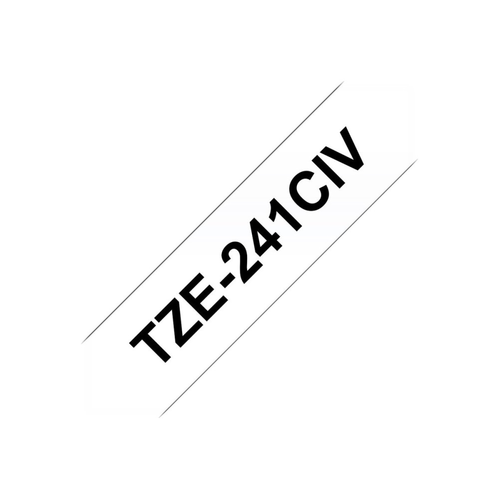 Produktbild för Brother TZe-241CIV - bandlaminat - 1 kassett(er) - Rulle (1,8 cm x 8 m)