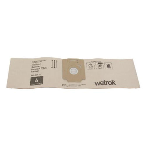 wetrok Dammsugarpåse WETROK Mono/Dur papper 6L