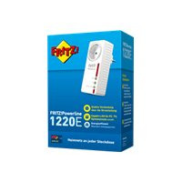 Produktbild för FRITZ!Powerline 1220E - PowerLine adaptersats - vägginsticksbar