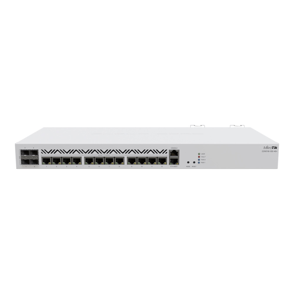 Produktbild för MikroTik Cloud Core Router CCR2116-12G-4S+ - router - skrivbordsmodell, rackmonterbar