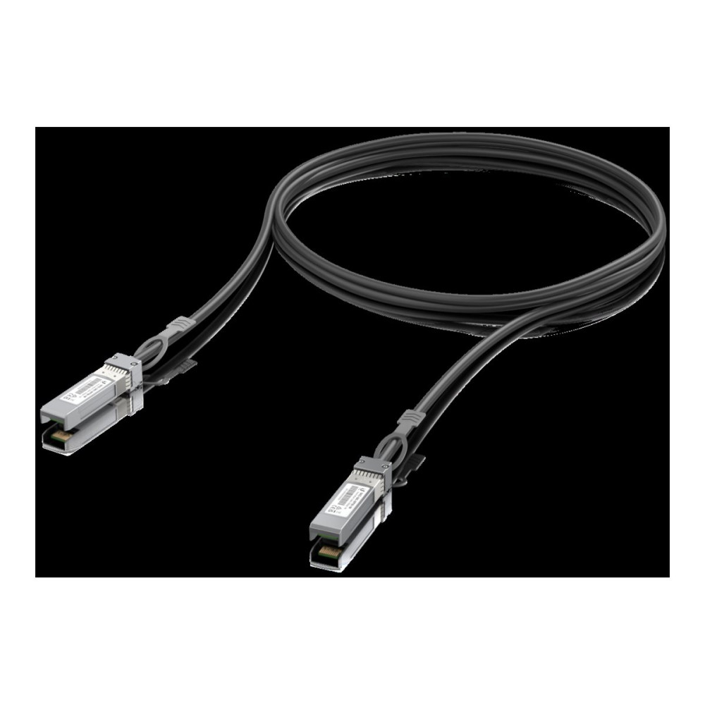 Produktbild för Ubiquiti 25GBase direktkopplingskabel - 3 m - svart