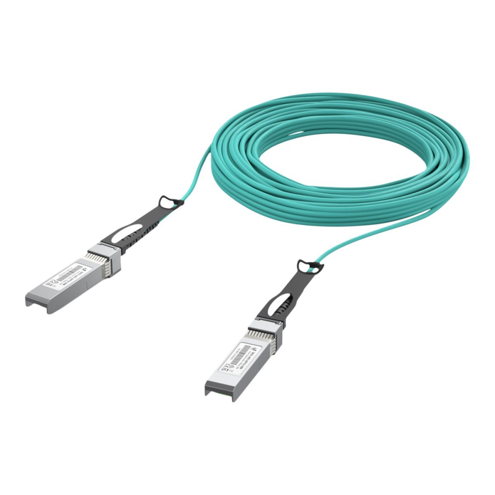 Produktbild för Ubiquiti 10GBase-AOC direct attach cable - 20 m - havsblå