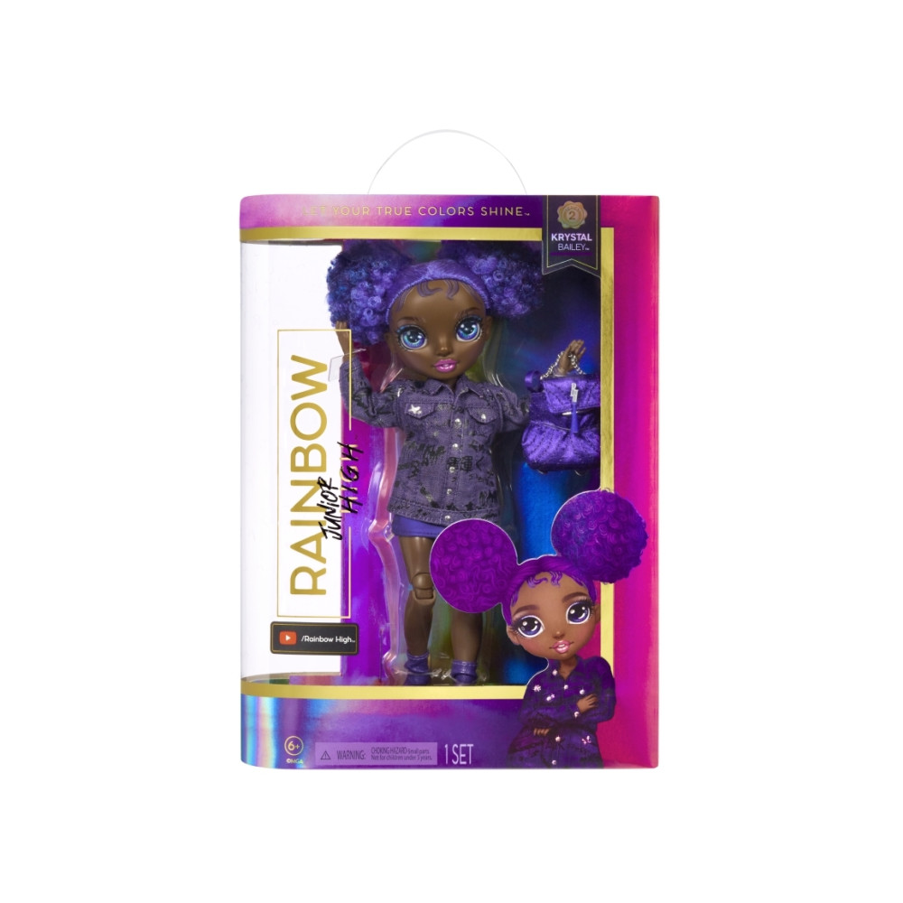 Produktbild för Rainbow High Junior High Doll Series 2- Krystal, Modedocka,...