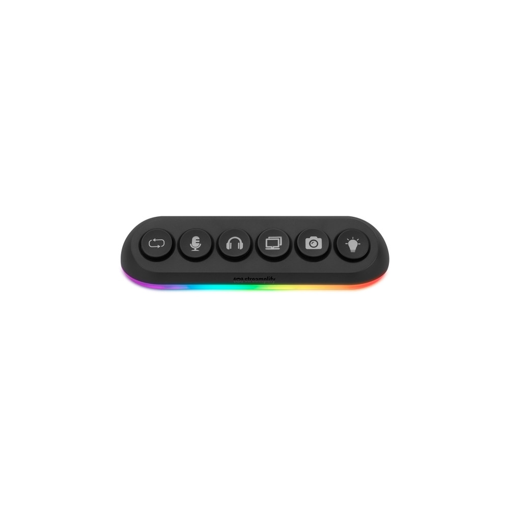 Produktbild för Streamplify HUB DECK 5, USB 2.0, USB 3.0, Svart, 24 W, 1,8 m...