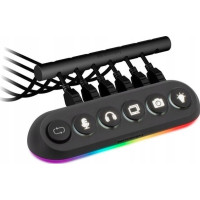Produktbild för Streamplify HUB DECK 5, USB 2.0, USB 3.0, Svart, 24 W, 1,8 m...